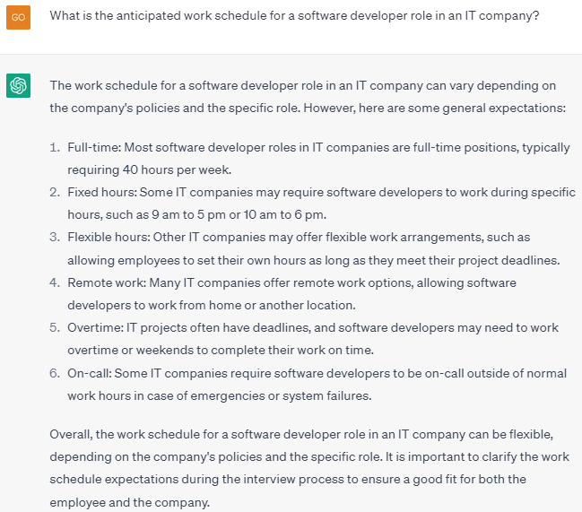 Automatization of Hiring Examples
