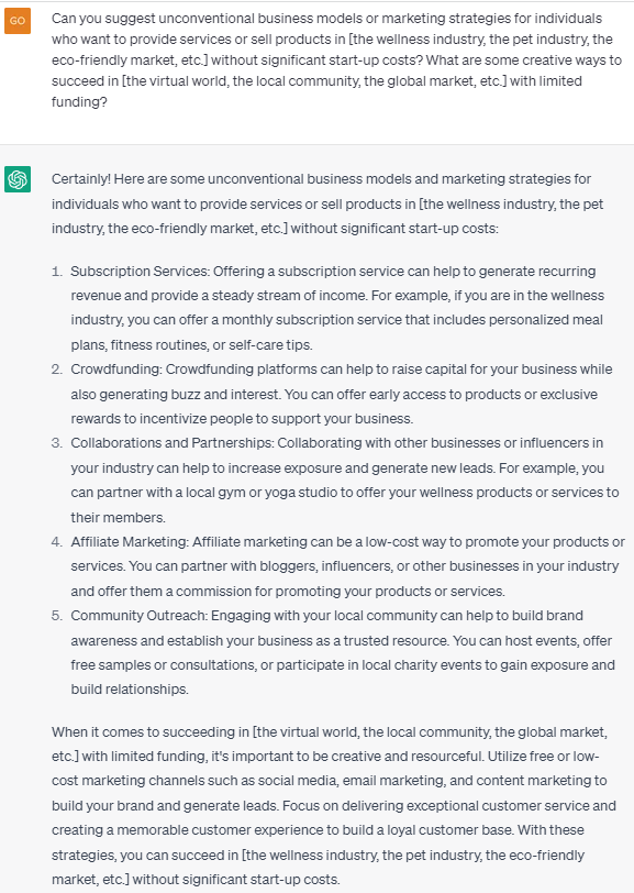 Business Ideas without Funding Examples