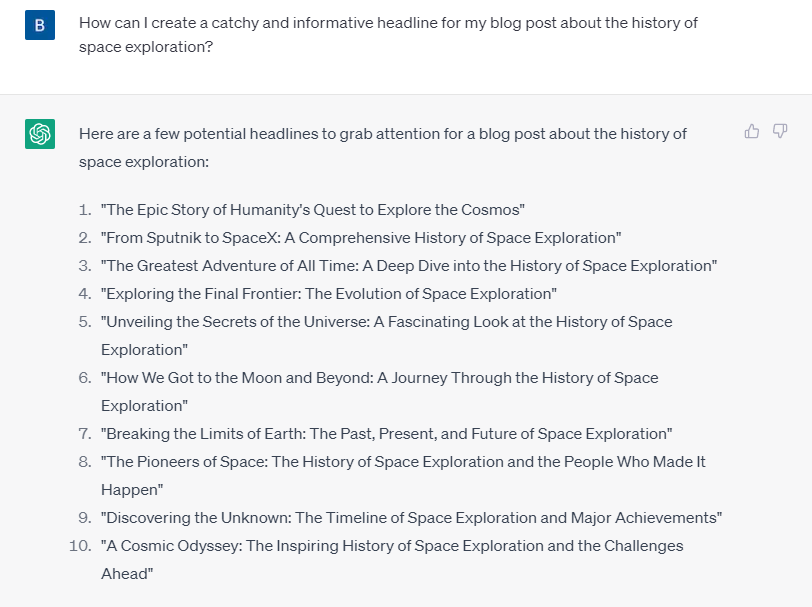 Brainstorming Headlines 2