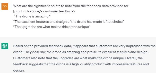 Customer Feedback eg 2