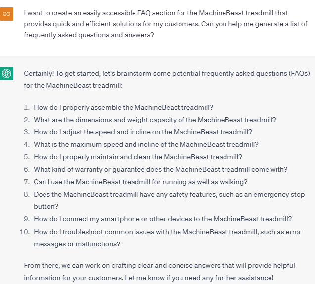 FAQs for Customers eg 2