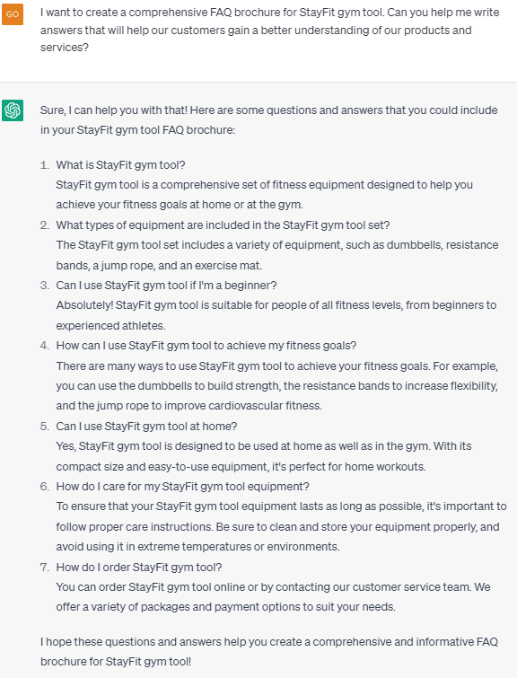 FAQs for Customers eg